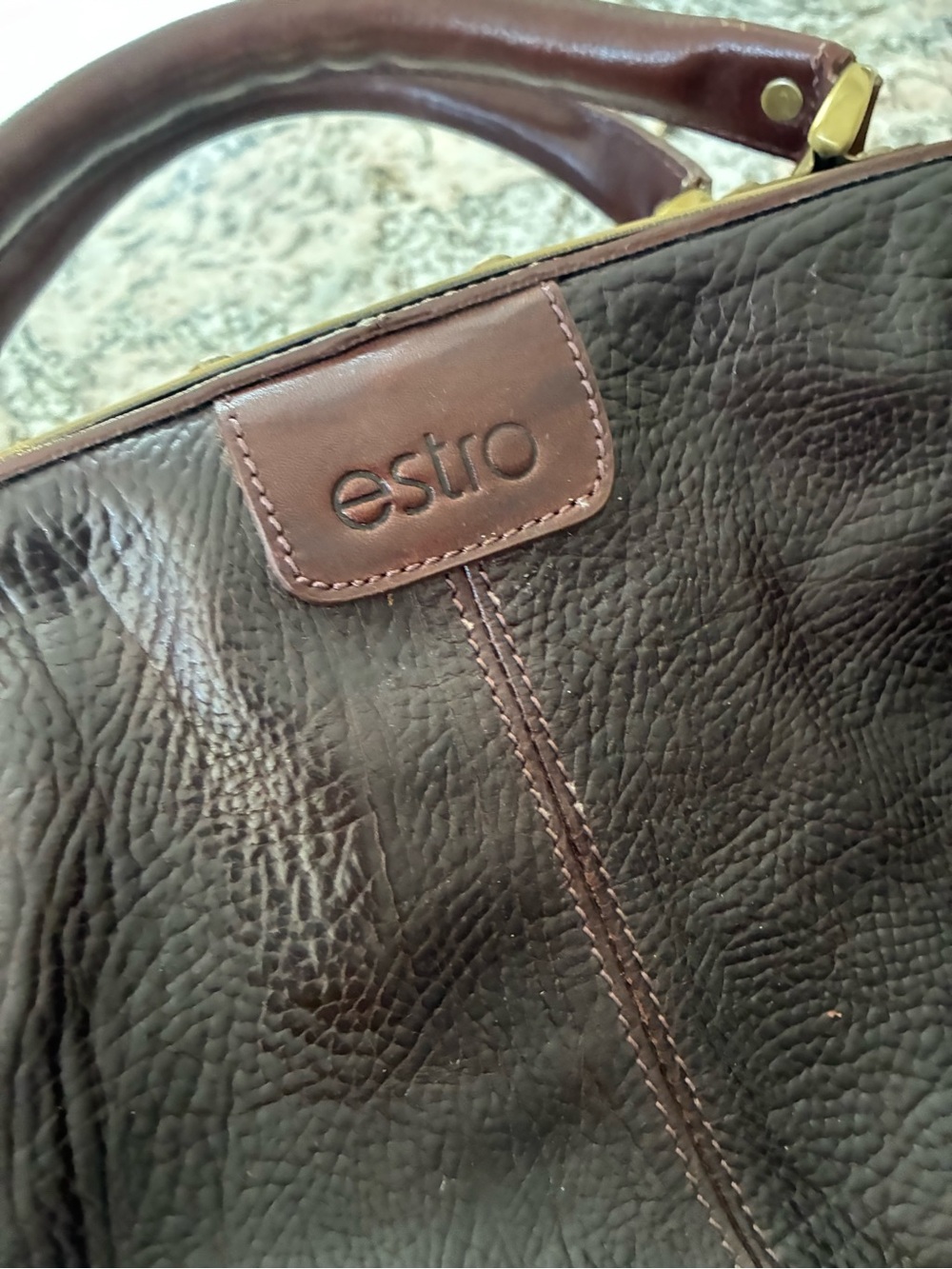 ESTRO LEATHER BAG! Absolutely Gorgeous! 25 x 15. 🧳100% Leather MADE IN ITALY! 🇮🇹 - Picture 2 of 12
